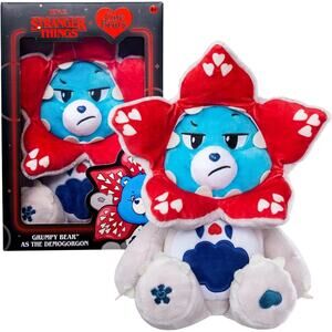 Stranger Things Care Bears Demogorgon Grumpy Bear Plush 13in NEW
